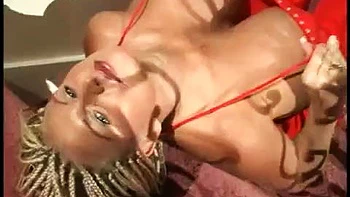 BB Gunns - Red Dress Stairs: Big Tits, Babe  Blonde Porn