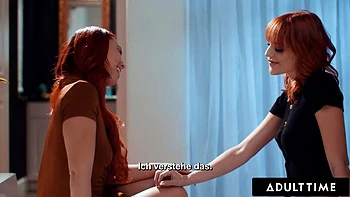 ADULT TIME - Aidra Fox Seduces Bestie Kenna James For ROMANTIC LESBIAN FUCK! GERMAN SUBTITLES