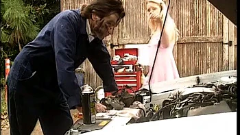 Teen having hot sex with a mechanic