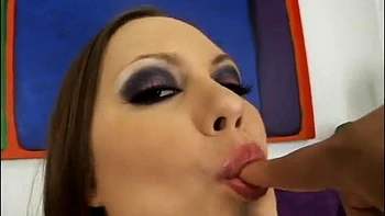 Amazing babe in pov action