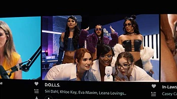 GIRLSWAY - Stacked Angela White Surprises Eva Lovia With Whipped Cream Birthday Lick-Off On Her Ass: Porn