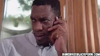 Black stepdaughter catches her stepfather jerking off wathing her - ebony porn