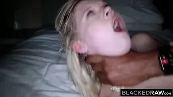 BLACKEDRAW Petite Blonde Coco squirts all over Isiah's BBC