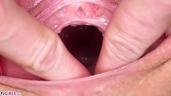 Solo Blonde Masturbating & Stretching Pussy - Euro Babe