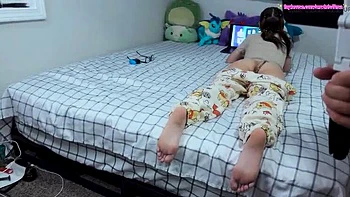 Skinny Teen Gets Cum Filled Mouth - Blowjob POV with Petite 18 Year Old