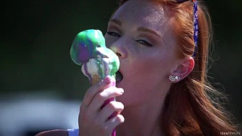 Redhead taking it all: Blowjob, Doggy  Cowgirl Porn