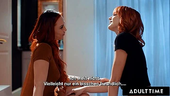 ADULT TIME - Aidra Fox Seduces Bestie Kenna James For ROMANTIC LESBIAN FUCK! GERMAN SUBTITLES: Porn