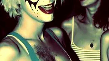 Threesome with Busty Babe: Blowjob, Cowgirl  Amateur Porn