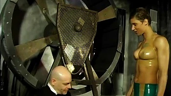 Tied up dude gets punished by two nasty mistresses