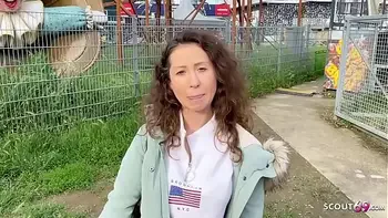 GERMAN SCOUT - ANAL DEFLORATION SEX FOR CURLY HAIR TEEN JULIA BACH AT PICKUP CASTING