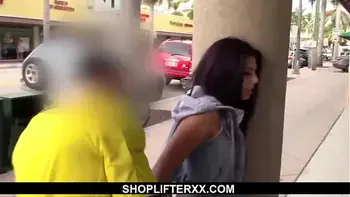 Hot Milf (Christie Stevens) & StepDaughter (Nina Nirvana) Pay The Price Of Stealing