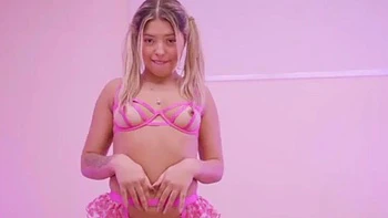 Beautiful and hot blonde with a big tail moaning and cumming, giving her pussy and very tasty spit to the gifted black guy: Porn