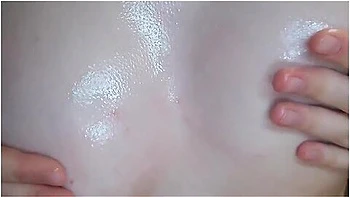 She Pushed My Cock In Her Oiled Tits And Started Jerking