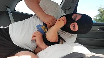 Feet Worship in Car: Fetish, Mature  Foot Fetish Porn
