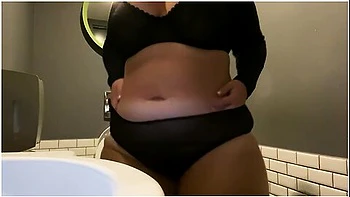 Bbw In Bar Toilet Undresses And Caresses Huge Tits Irina Priroda