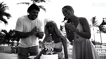 Camsoda - Hardcore MFF cock sucking trio with dirty doll