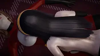 Incredibles - Double Futa - Violet Parr gets creampied by Helen - 3D Porn