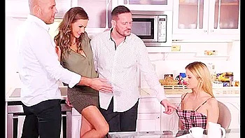 Two Cuties And Two Men Gave Each Other An Orgy With Double Penetration