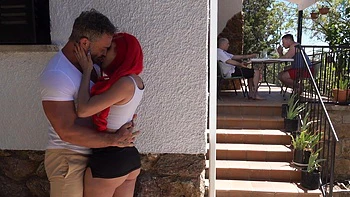 Niky Rabbit gets her big fake boobs creampied after cheating