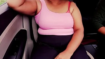 Desi Bhabhi with Big Natural Tits Gives Risky Public Blowjob and Handjob - Cum in Mouth and Pussy Creampie