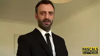 Sub milf gets throat and pussy fucked