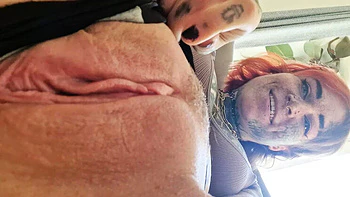 BaleaTheScarleg Fingering Her Wet Hairy Pussy Solo - Goth Redhead MILF Masturbation Close-Up