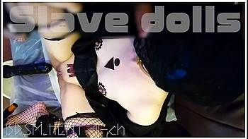 Crazy With A Thick Dildo ... & Deep Throating ... Dripping White Saliva From The Vagina