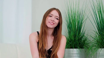 Redhead teen Myra Moans rides cock in steamy hd pov