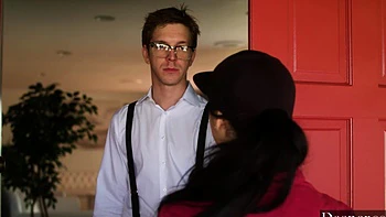 Markus Dupree and Gina Valentina in hot ball licking action