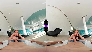 A beautiful sex session of the couple with a red-haired beauty Holly Molly