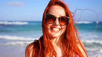 Redhead beauty Charli Red enjoys passionate sex