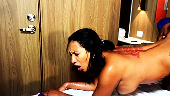 Leyne Rodriguez Rough Fuck - Big Tits Latina Hotwife Gets Nasty Massage & Doggy Style Sex