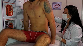 Nurse Gets Excited By Patients Erection