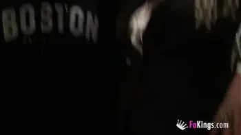 Blonde Vanesa (50) inserts herself a plug in the street and bangs her young black hookup