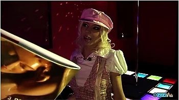 Beautiful Blonde Hottie Gets Her Mouth And Pussy Fucked In The Bar With Harmony Hex