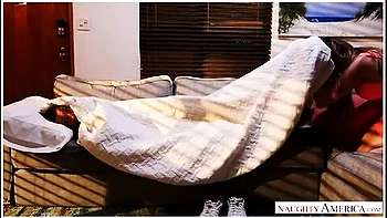 Having The House Alone Makes Chesty Brunette Squirt And Swallow Cum