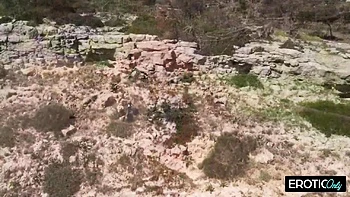 Blonde German Babe Hooks Up Outdoors With A Stranger - Dasha Dark And Bad Volodya