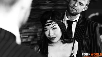 Asian Slut Polly Pons DP’d on Pool Table by 2 Bootlegger Mob Bosses GP2280