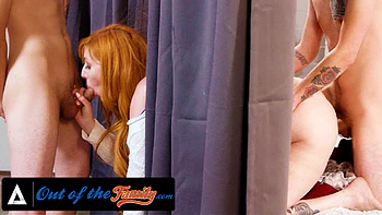 OUT OF THE FAMILY - Horny Teens Tag Team Her Hot MILF Stepmom Lauren Phillips