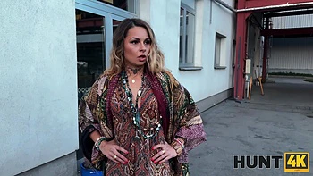 HUNT4K. Spirits told her to suck a big dick and be fucked roughly