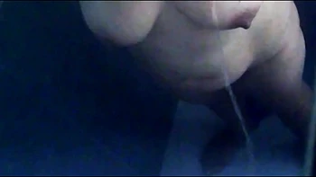 Natural busty spycam shower