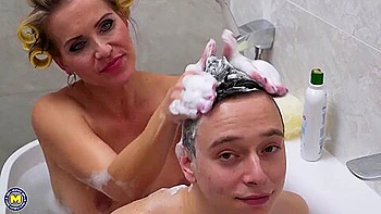 Bathing With Stepmom That Boy Will Never Forget