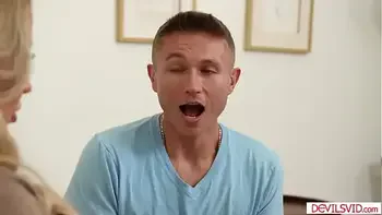 Stepson ass fucking busty blonde stepmom