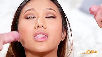 Sex Crazed Oriental Cleaner May Thai Seduces Her Clients Into Double Teaming Her Holes