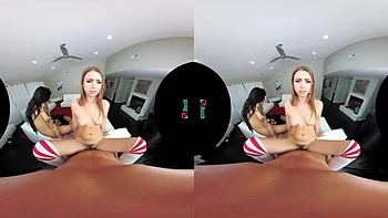 VR Foursome: Blowjob, Cowgirl  Big Tits Porn