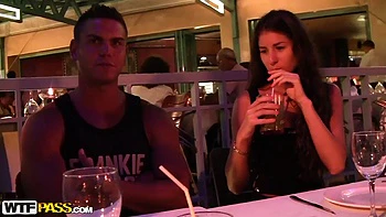 Hardcore banging in the open at night with my young gf