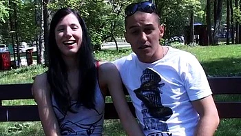 Walk and hard fuck for amateur couple