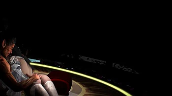 3D Sexy Asian Cheating with Big Cock in Public