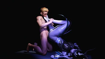 3D Big Boobs Cosplay Model Cheating with Young Big Cock