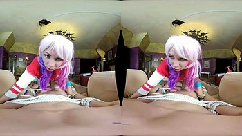 AF Harley Quinn VR Creampie ft. Aidra Fox: Blowjob, Doggy  Cowgirl Porn